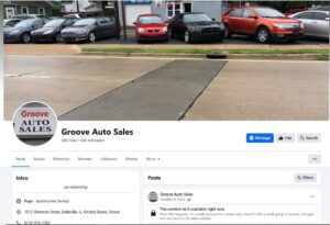 Groove Auto Facebook Page Oct 2022